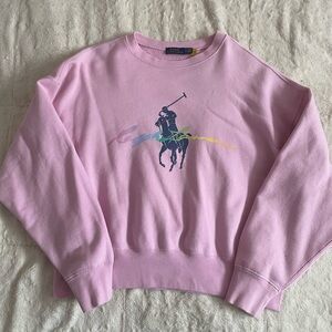Polo by Ralph Lauren Pink Crew Neck Sweater